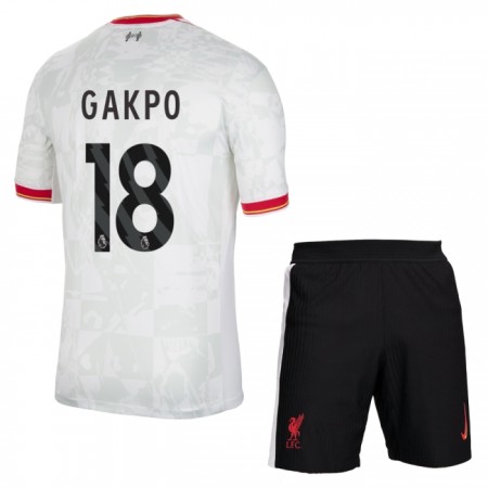 Liverpool Gakpo 18 Alternativní 2024-25 - Dětské Fotbalové Dresy (S/S) Liverpool Gakpo 18 Alternativní 2024-25 - Dětské Fotbalové Dresy (S/S)